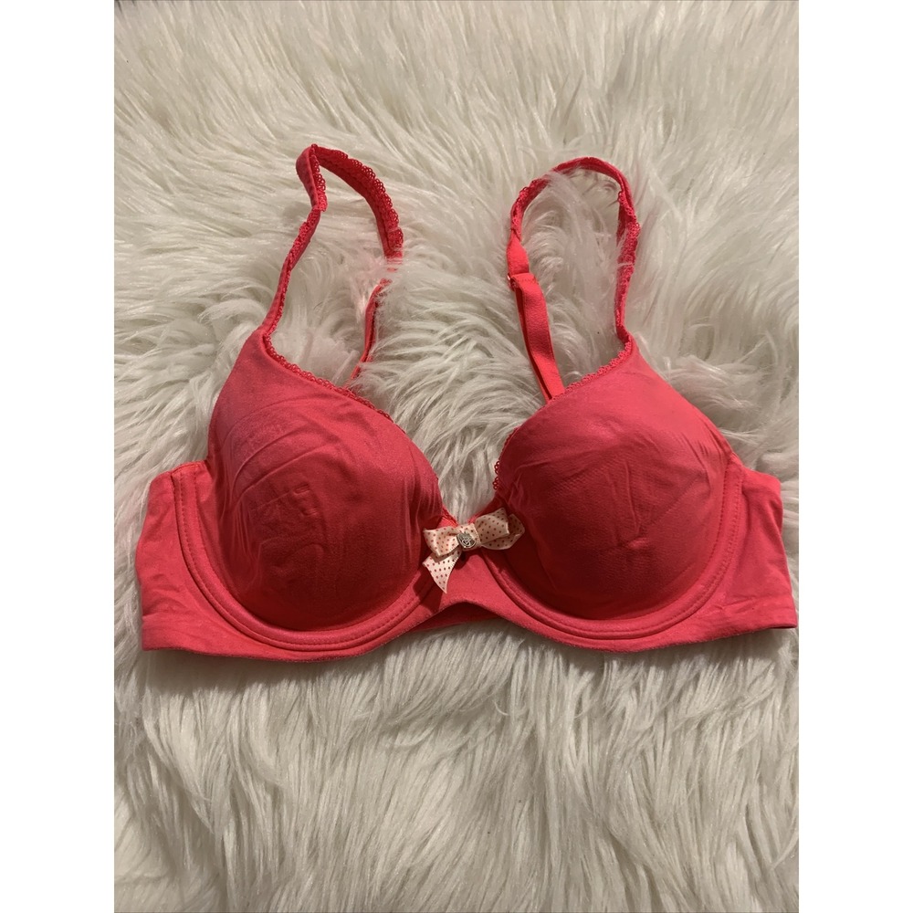 victoria secret demi bra 32B sexy orange color comfortable
